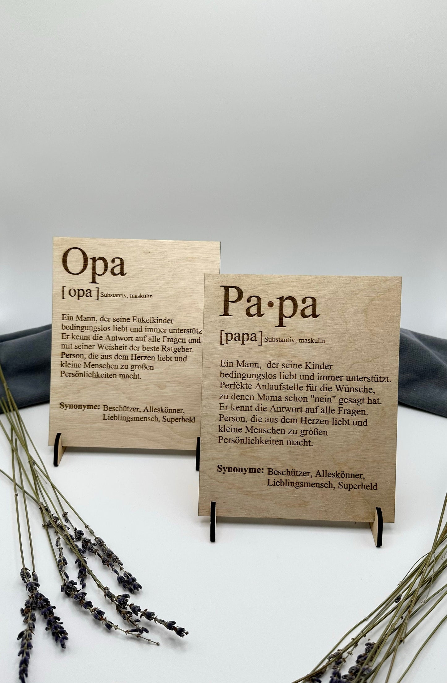 Vatertag - Vatertagsgeschenk- Geschenk Papa - Opa - Holzschild Papa Synonym - Geschenke für Väter - Geburtstagsgeschenk