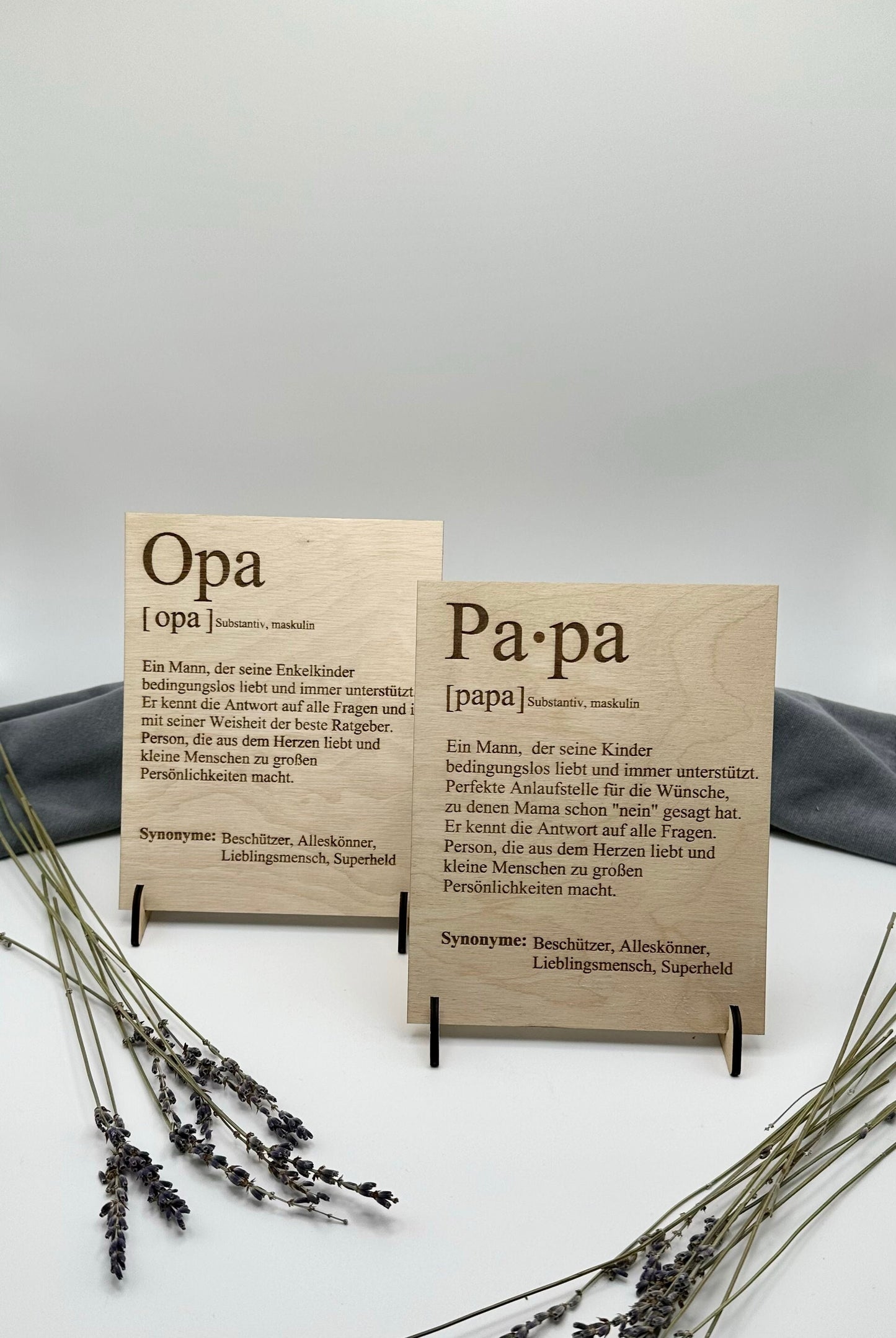 Vatertag - Vatertagsgeschenk- Geschenk Papa - Opa - Holzschild Papa Synonym - Geschenke für Väter - Geburtstagsgeschenk