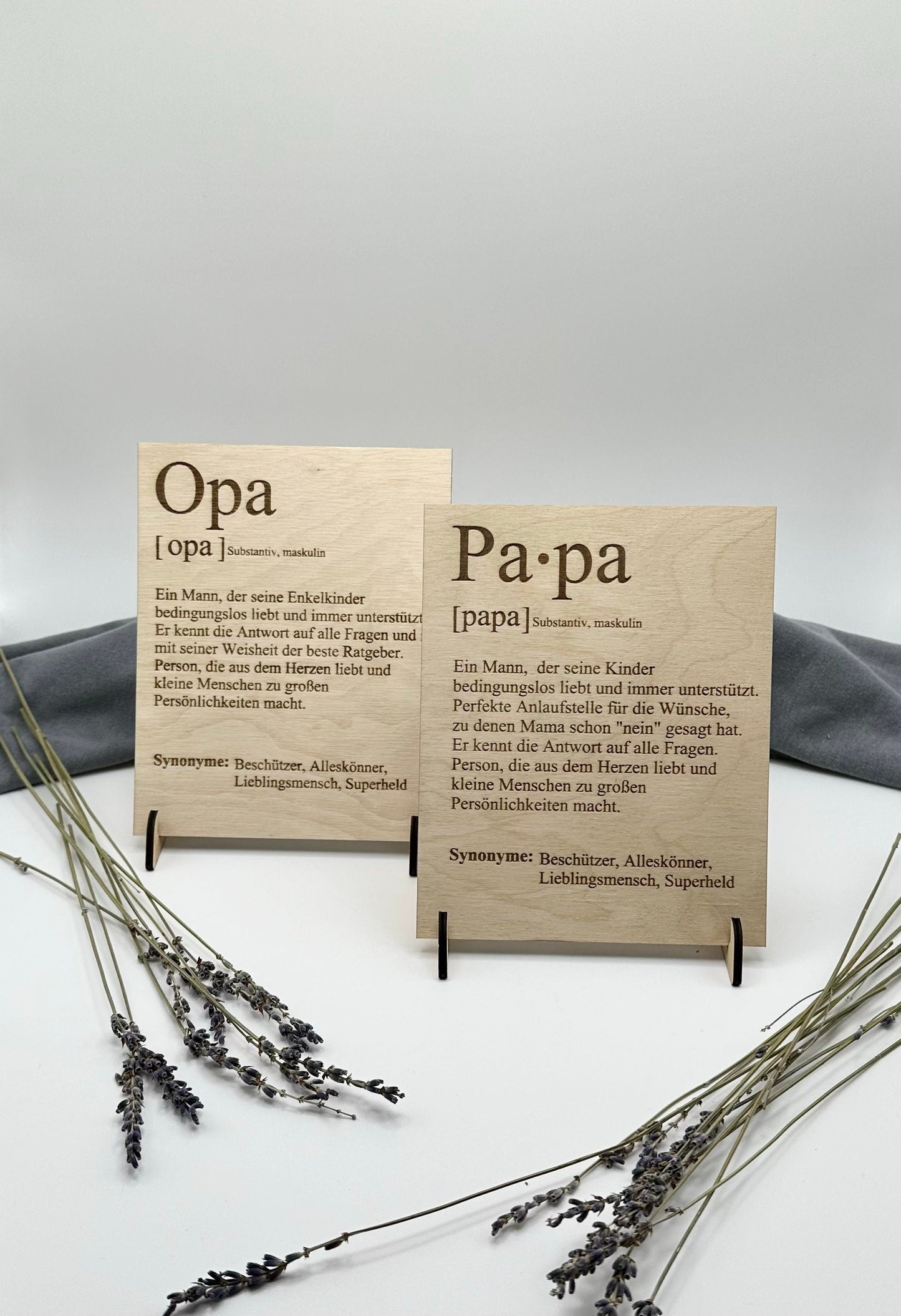 Vatertag - Vatertagsgeschenk- Geschenk Papa - Opa - Holzschild Papa Synonym - Geschenke für Väter - Geburtstagsgeschenk